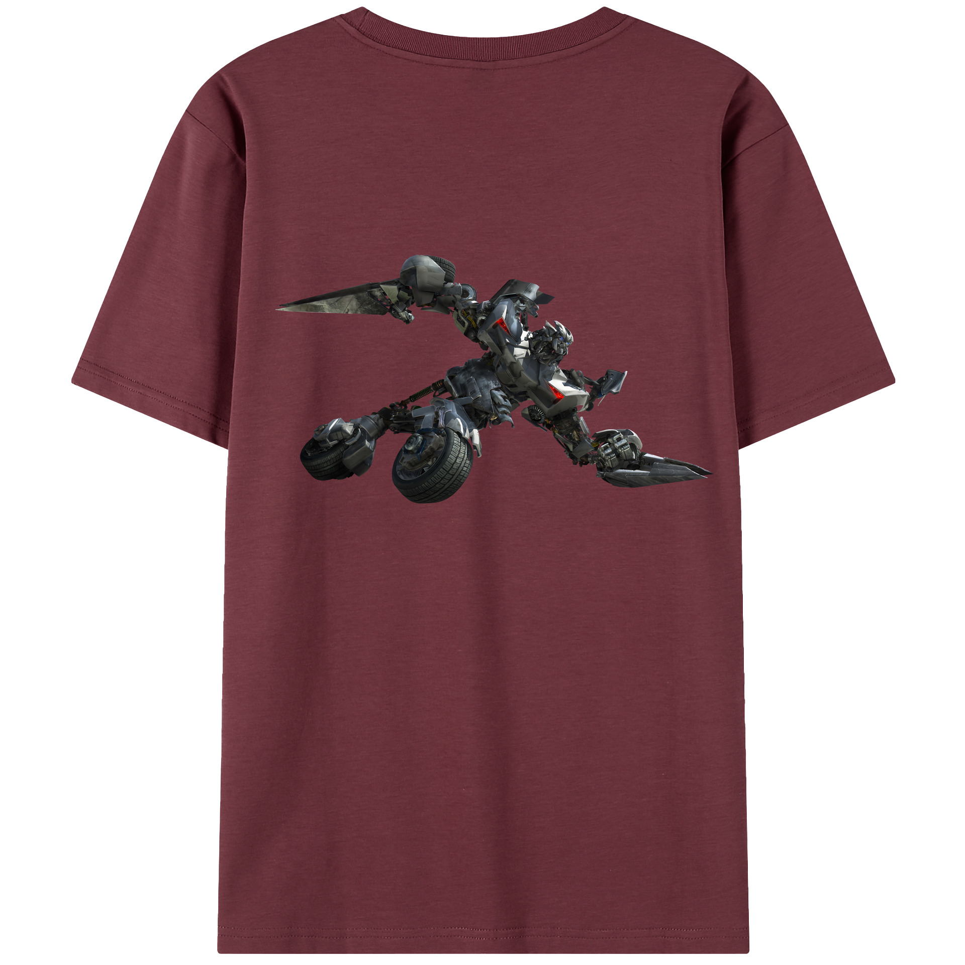 （画像用） Transformers トランスフォーマー 綿100％半袖Tシャツ（背面プリント）